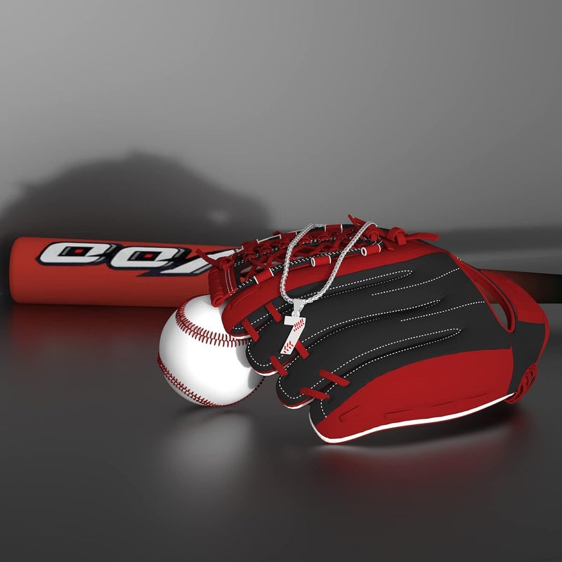 Wikavanli Personalized Baseball Jersey Number 00-99 Necklace - Stainless Steel Baseball Chain Pendant Necklace - Team Jewelry Gift for Boys, Girls, Men, Women - Image 5